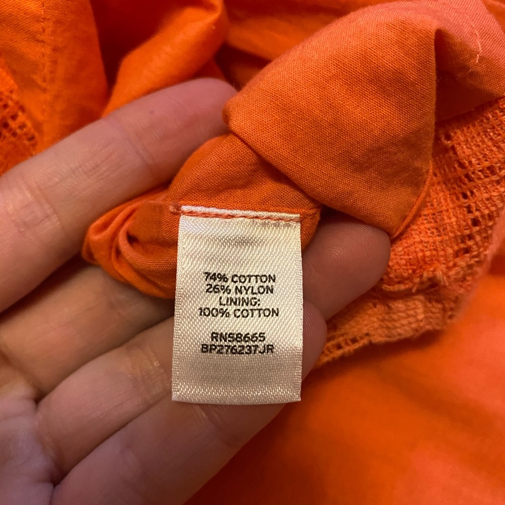 Like-New Frenchi Coral Lace Fit & Flare Dress Sz S - Picture 5 of 5